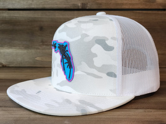 Miami Vice Flat Bill Trucker