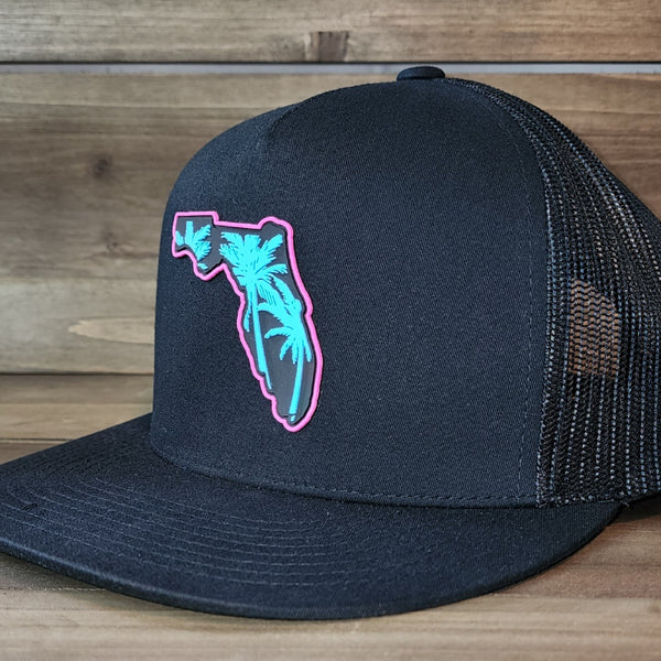 Miami Vice Flat Bill Trucker