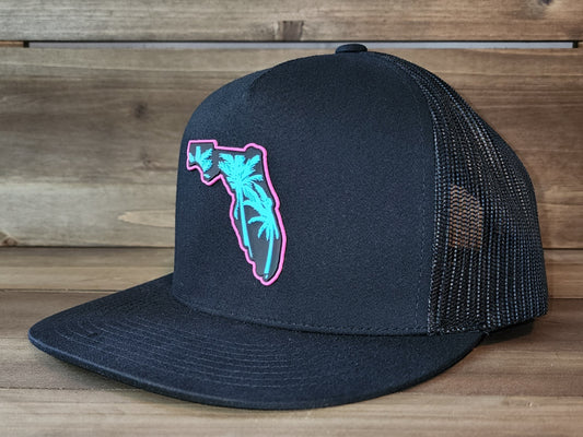 Miami Vice Flat Bill Trucker