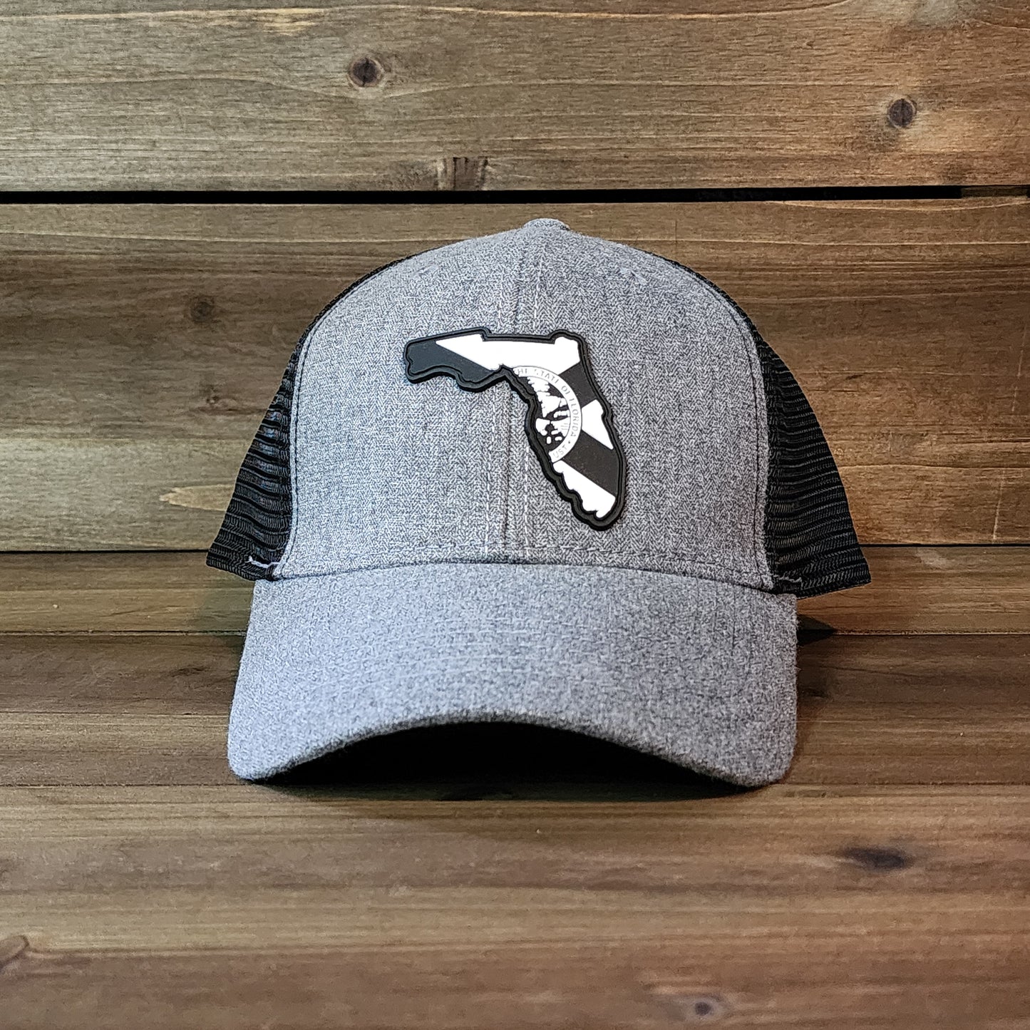 Florida Flag Blackout Ponytail Trucker Hat