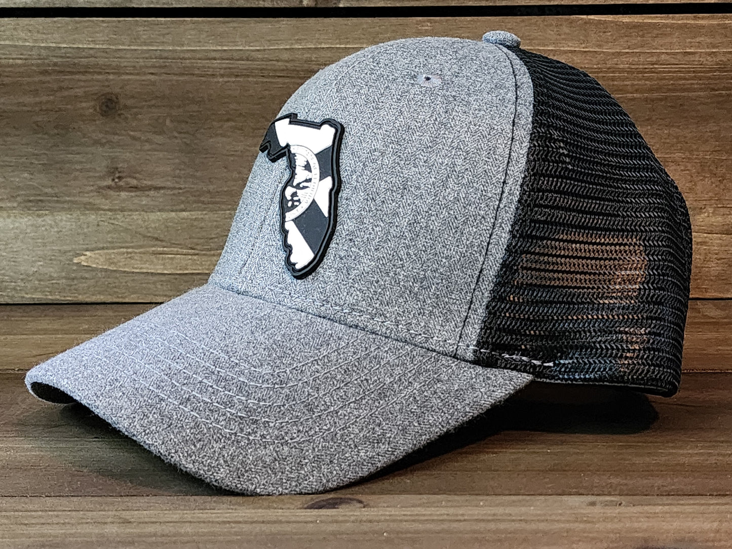 Florida Flag Blackout Ponytail Trucker Hat