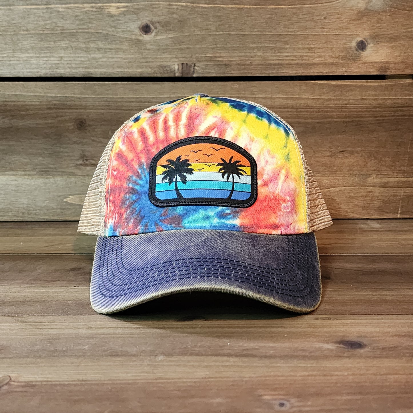 The Sunset Chaser Tie-Dye Trucker Hat