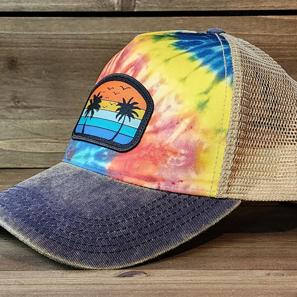 The Sunset Chaser Tie-Dye Trucker Hat