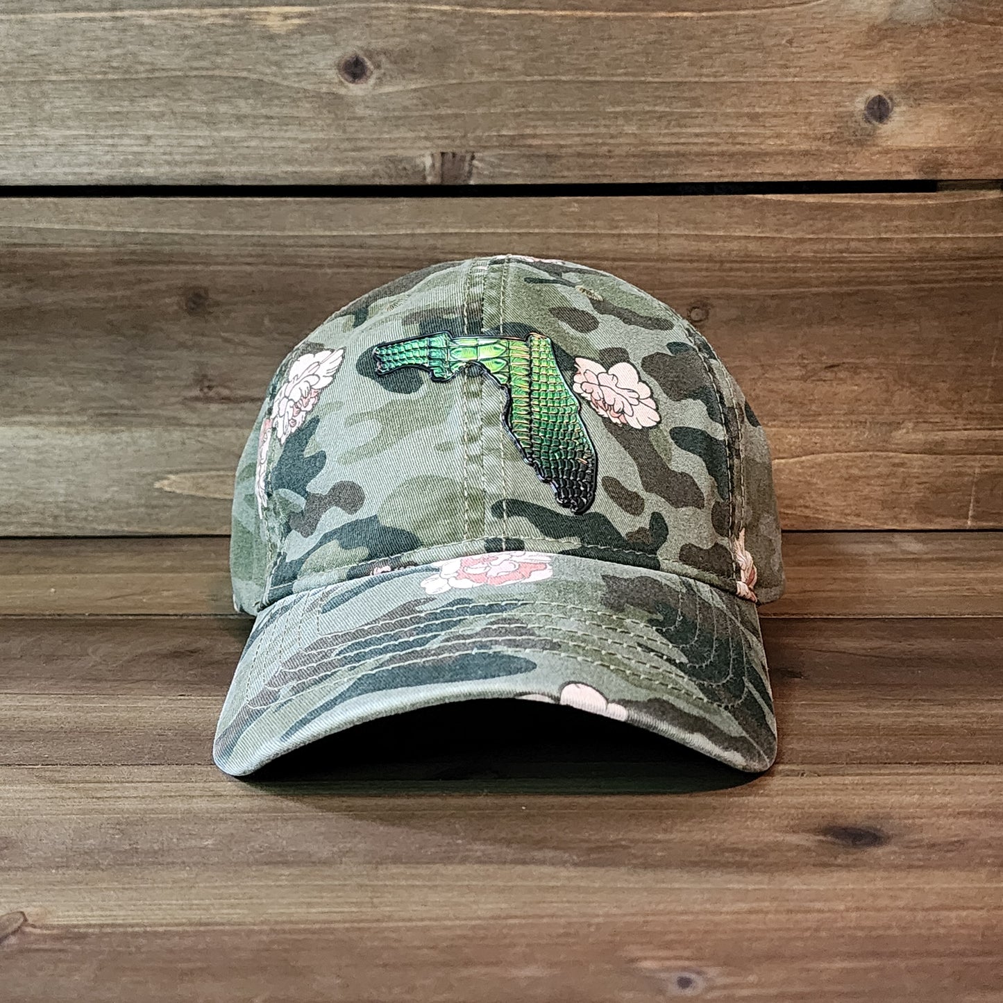 Floral Camo Florida Ponytail Hat