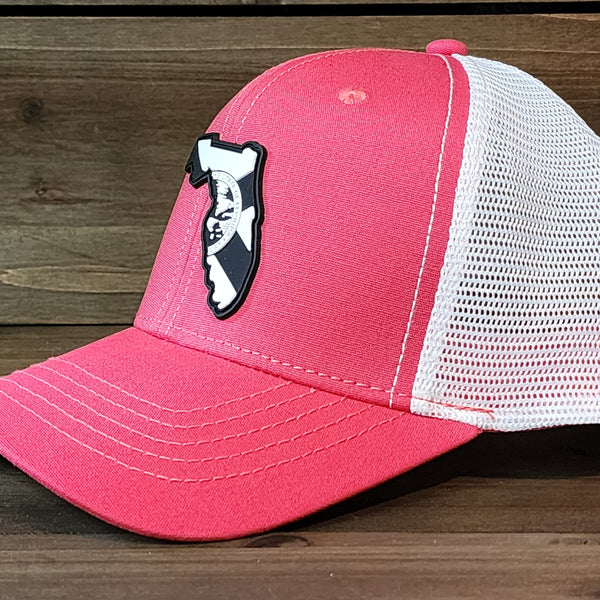 Florida Flag Blackout Ponytail Trucker Hat