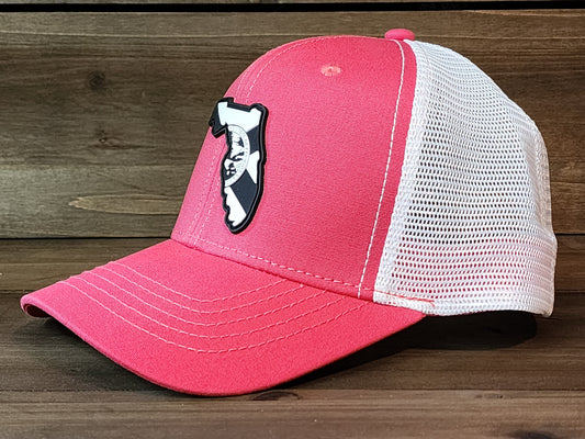 Florida Flag Blackout Ponytail Trucker Hat