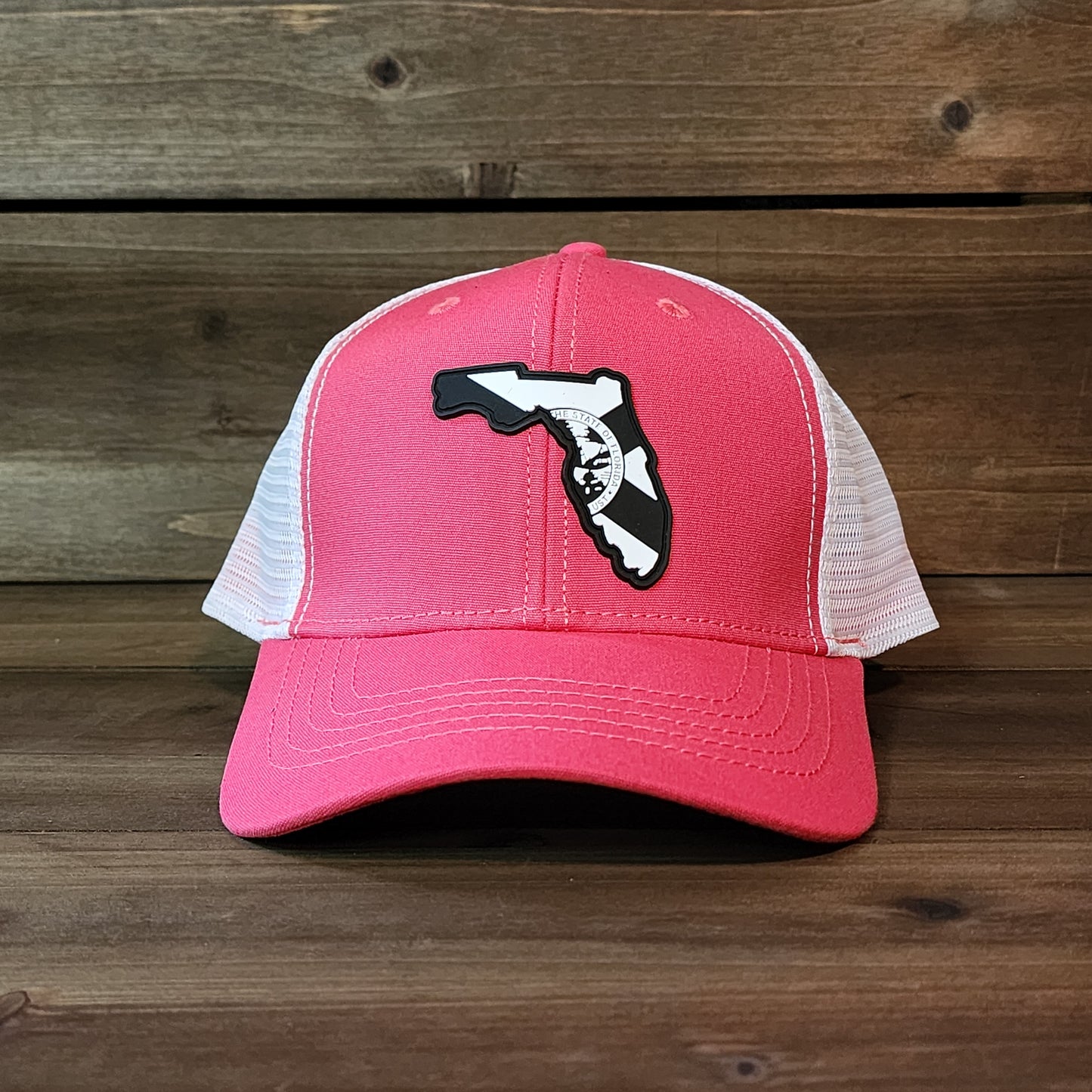 Florida Flag Blackout Ponytail Trucker Hat