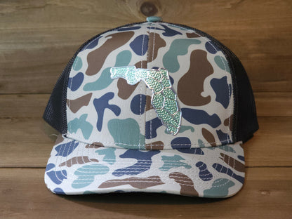 Florida Duck Camo Trucker