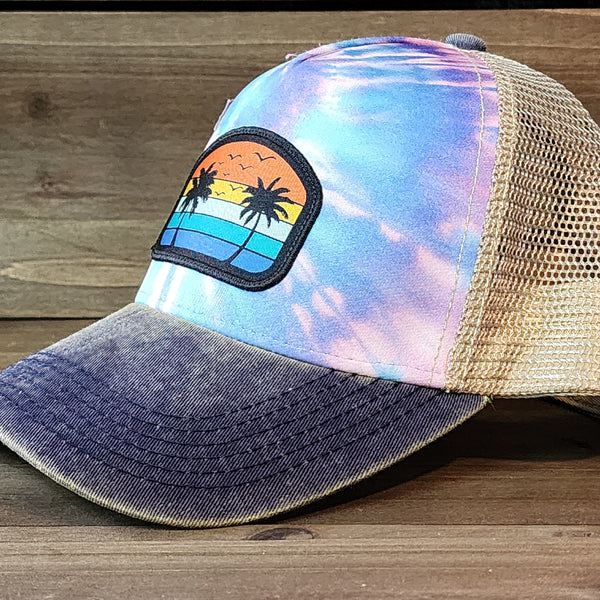 The Sunset Chaser Tie-Dye Trucker Hat