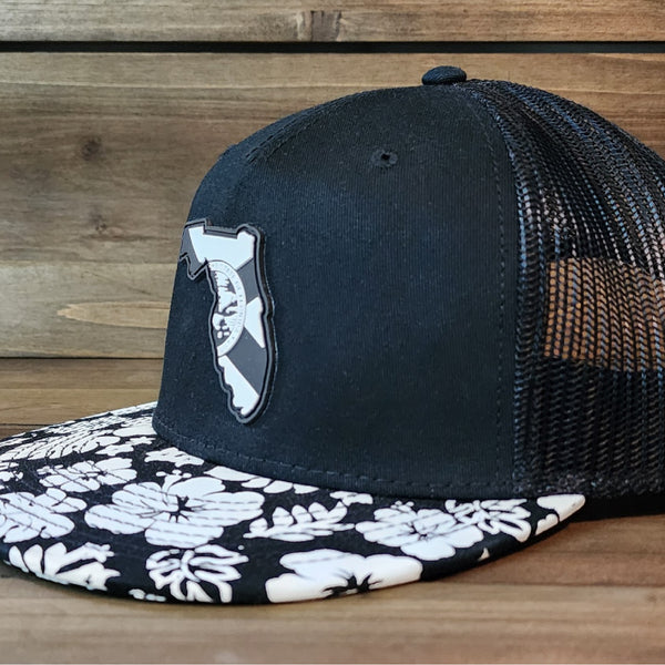 Florida Pride 5 Panel Floral Trucker Hat