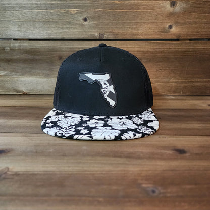 Florida Pride 5 Panel Floral Trucker Hat